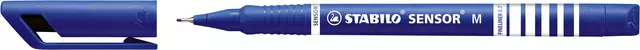 Een Fineliner STABILO Sensor 187/41 medium blauw koop je bij Clippz! Office Supplies