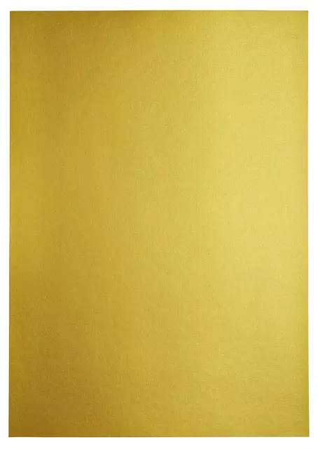 Kopieerpapier Papicolor A4 120gr 6 vel metallic goud