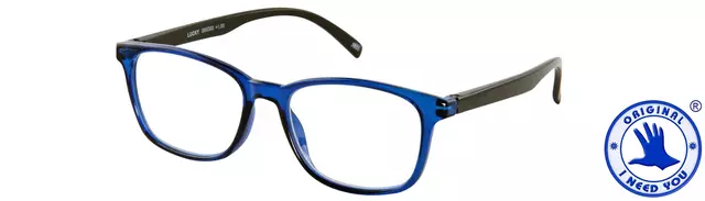 Een Leesbril I Need You +2.00dpt Lucky blauw-zwart koop je bij All Office Kuipers BV