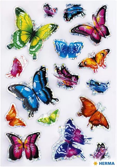 Een Etiket HERMA 15515 vlinder 3D vleugeleffect koop je bij All Office Kuipers BV