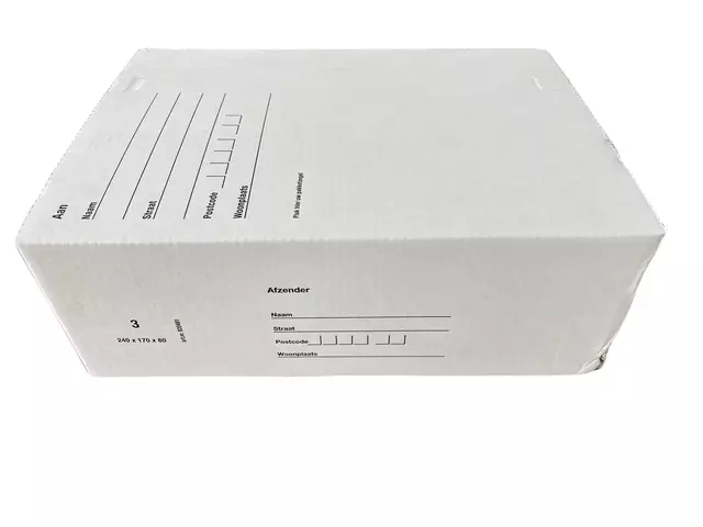 Een Postpakketbox IEZZY 3 240x170x80mm wit koop je bij De Joma BV