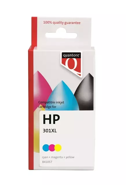 Een Inktcartridge Quantore alternatief tbv HP CH564EE 301XL kleur koop je bij De Joma BV