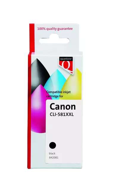 Een Inktcartridge Quantore alternatief tbv Canon CLI-581XXL pigment zwart koop je bij van Kerkvoorde & Hollander B.V.