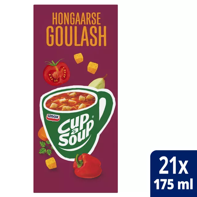 Een Cup-a-Soup Unox Hongaarse goulash 175ml koop je bij iPlusoffice