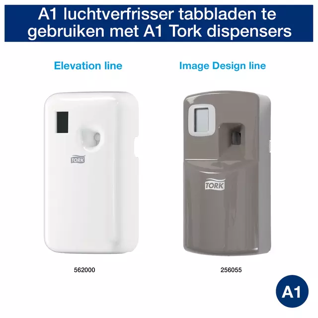 Een Luchtverfrisserdispenser Tork A1 Elevation wit 562000 koop je bij D. Sonneveld B.V.