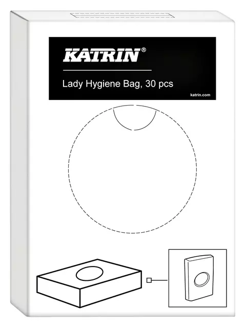 Een Dames hygiënezakjes Katrin 961628 25x30 stuks. koop je bij Quality Office Supplies