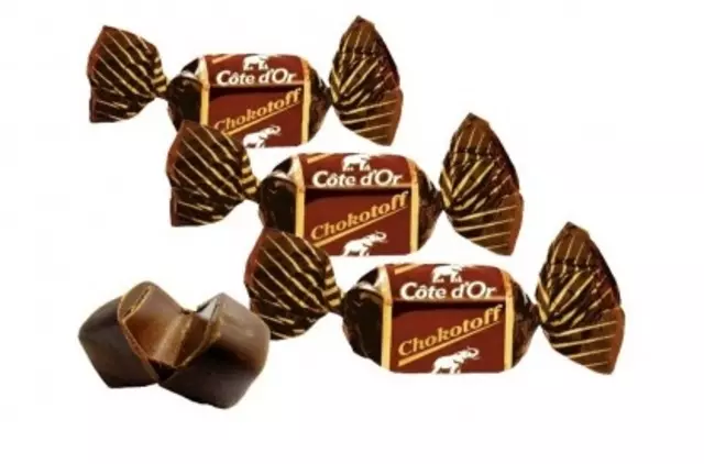 Een Chocolade Cote dOr Chokotoff toffee puur 1kg koop je bij All Office Kuipers BV