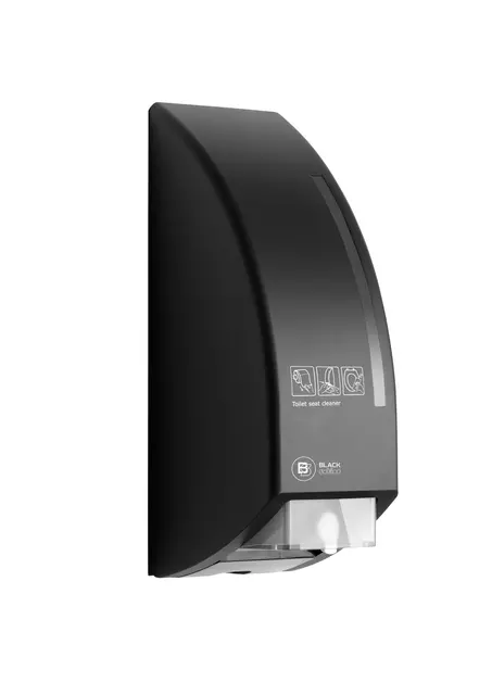 Een Toiletbrilreinigerdispenser BlackSatino SC10 zwart 331980 koop je bij Clippz! Office Supplies