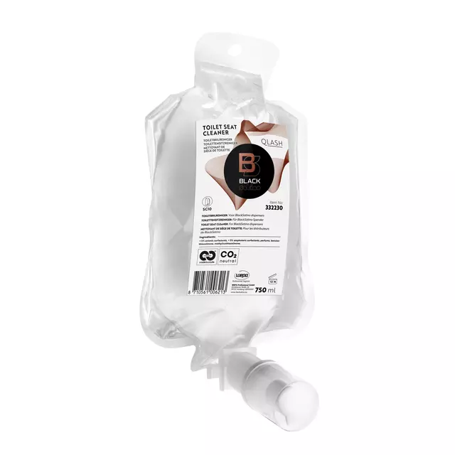 Een Toiletbrilreiniger BlackSatino SC10 Qlash 750ml 332230 koop je bij Romijn Office Supply