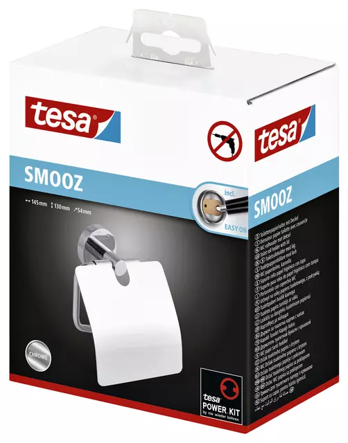 Een Toiletrolhouder met deksel tesa Smooz koop je bij All Office Kuipers BV