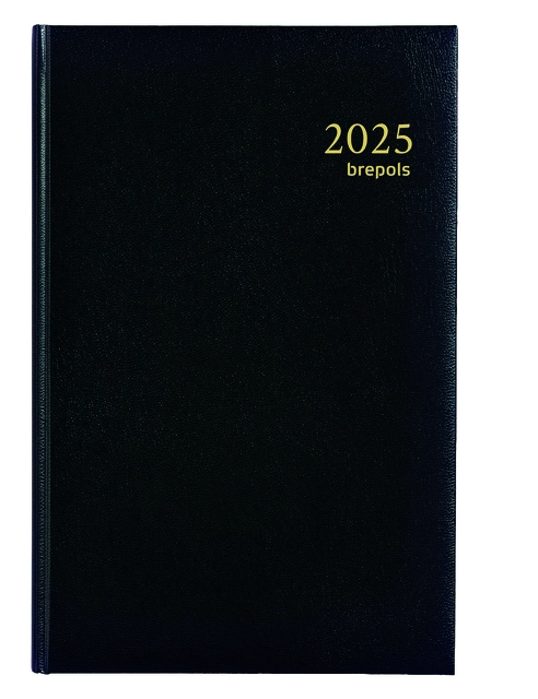 Een Agenda 2025 Brepols Saturnus Lima 7dagen/2pagina's zwart koop je bij De Joma BV