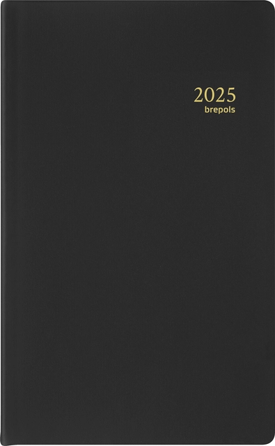 Een Agenda 2025 Brepols Breform Seta 1dag/1pagina zwart koop je bij De Joma BV