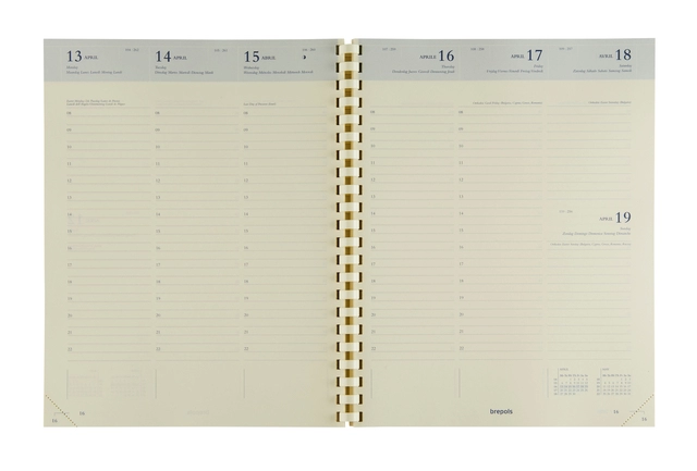 Een Agendavulling 2025 Brepols Concorde 7dagen/2pagina's crème koop je bij Quality Office Supplies