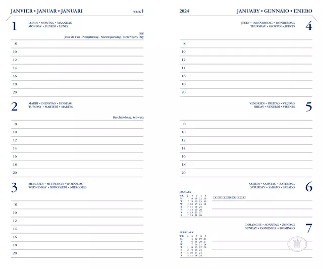 Een Agenda 2025 Ryam Memoplan 7 Nappa 7dagen/2pagina's assorti koop je bij Schellen Boek- en Kantoorboekhandel