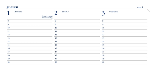 Een Agenda 2025 Ryam Memoplan 7 Mundior 7dagen/2pagina's landscape zwart koop je bij Kantorice office & business supplies