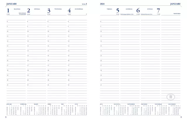 Een Agenda 2024 Ryam Weekend Desk Lazio 7d/2p assorti koop je bij All Office Kuipers BV