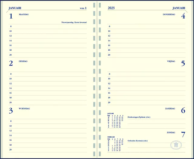 Een Agendavulling 2025 Ryam Memoplan 7 7dagen/2pagina's koop je bij Topkantoor Repro Creatief