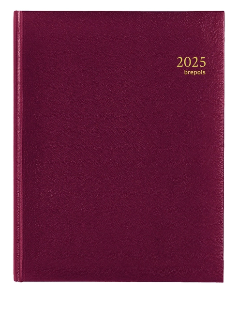 Een Agenda 2025 Brepols Timing Lima 7dagen/2pagina's bordeaux koop je bij Quality Office Supplies