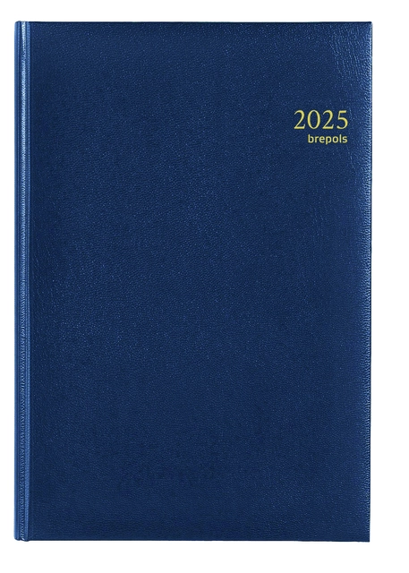Een Agenda 2025 Brepols Omega Lima 7dagen/2pagina's blauw koop je bij De Joma BV