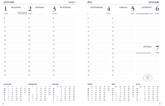Een Agenda 2025 Ryam Weekplan Plus Mercury 7d/2p rd koop je bij Egner kantoorspecialisten