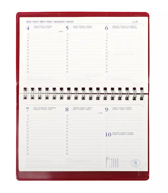 Een Agenda 2025 Ryam Compact Suprema 7dagen/2pagina's ringplastic bordeaux koop je bij Clippz! Office Supplies