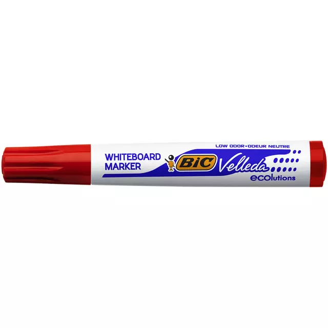 Een Viltstift Bic 1701 whiteboard rond L rood koop je bij Egner kantoorspecialisten