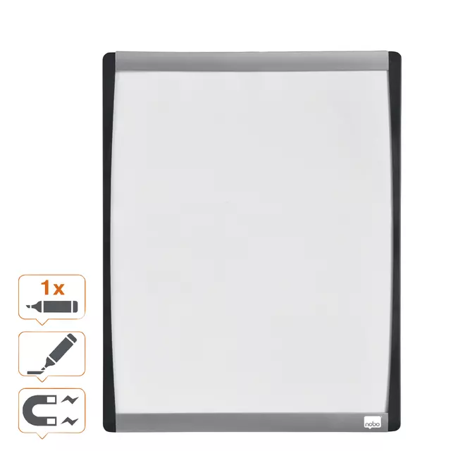 Een Whiteboard Nobo 35.5x28cm gewelfd koop je bij Avoux