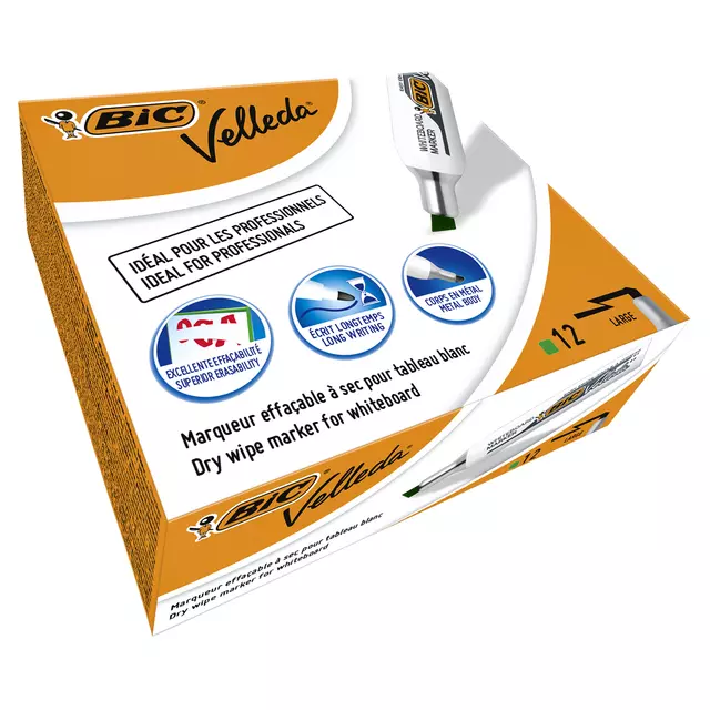 Buy your Viltstift Bic Velleda 1781 whiteboard schuin large groen at QuickOffice BV