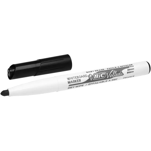 Een Viltstift Bic Velleda 1741 whiteboard rond medium zwart koop je bij De Joma BV