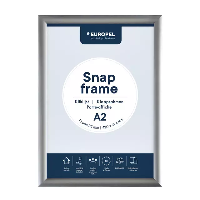 Een Porte-affiche clipsable Europel A2 25mm koop je bij QuickOffice BV