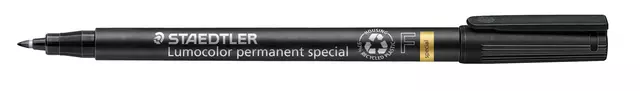 Een Viltstift Staedtler Lumocolor 319 special permanent F zwart koop je bij De Joma BV