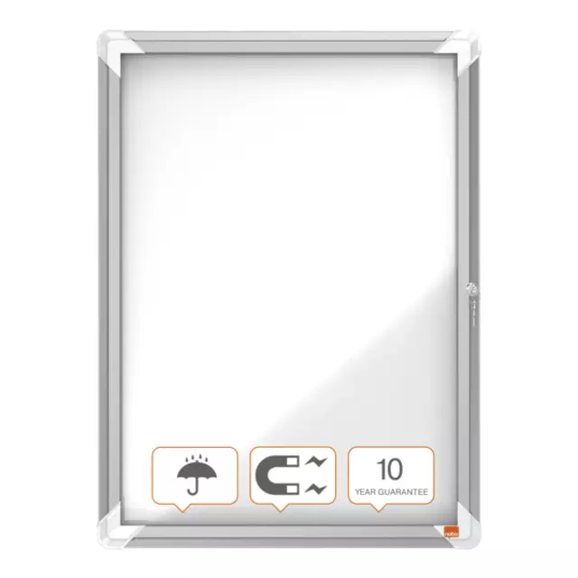 Een Buitenvitrine Nobo Premium Plus 4x A4 draaideur magnetisch koop je bij Clippz! Office Supplies