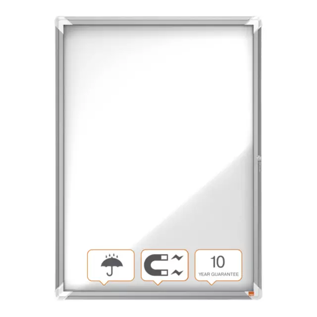 Een Buitenvitrine Nobo Premium Plus 6x A4 draaideur magnetisch koop je bij Clippz! Office Supplies