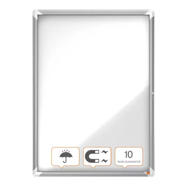 Een Buitenvitrine Nobo Premium Plus 9x A4 draaideur magnetisch koop je bij Topkantoor Repro Creatief