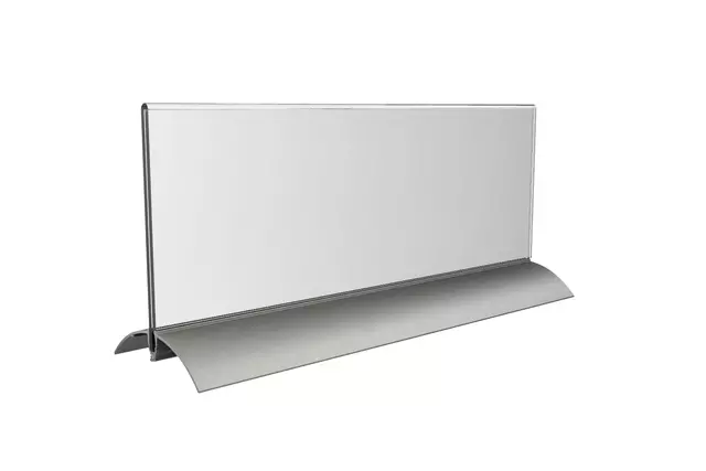 Een Tafelnaambord Europel 105x297mm acryl aluminium koop je bij De Joma BV