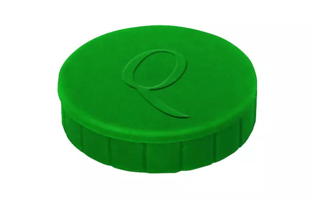Een Magneet Quantore 20mm 300gram groen 10stuks koop je bij iPlusoffice