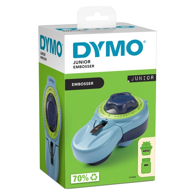 Lettertang Dymo Junior embossing blauw