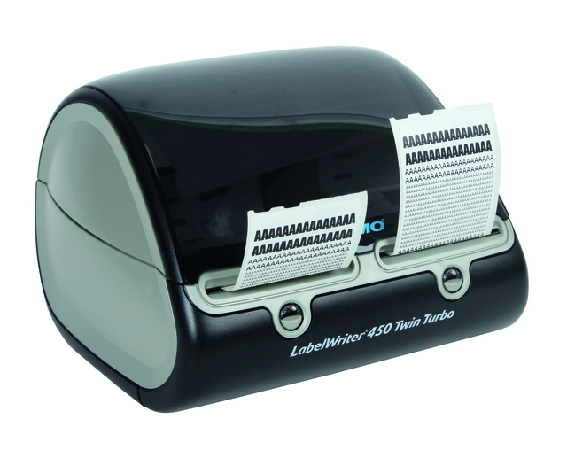 Een Labelprinter Dymo LabelWriter 450 Twin Turbo desktop zwart koop je bij Schellen Boek- en Kantoorboekhandel