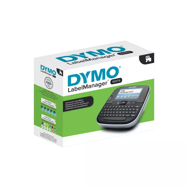 Een Labelprinter Dymo LabelManager 500TS draagbaar qwerty 24mm zwart koop je bij De Joma BV