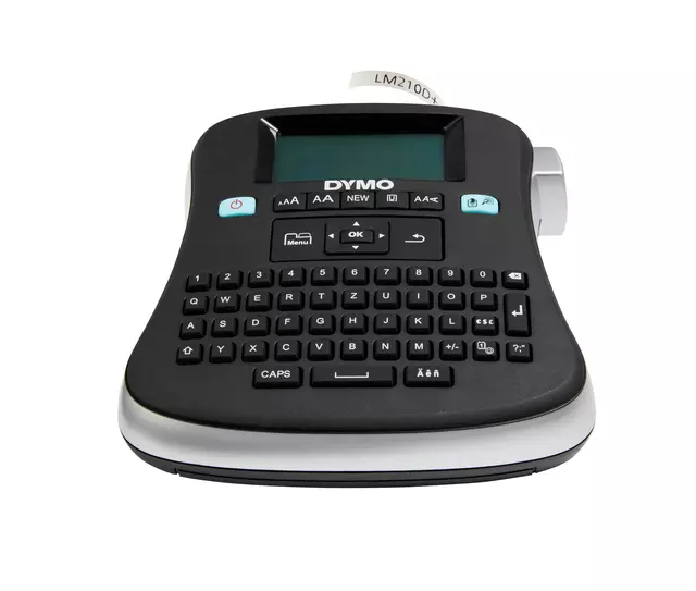 Een Labelprinter Dymo LabelManager 210D+ draagbaar qwerty 12mm zwart koop je bij "De Waal" Kantoor Efficiency