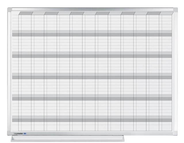 Een Planbord Legamaster professional jaarplanner hor 90x120cm koop je bij van Kerkvoorde & Hollander B.V.