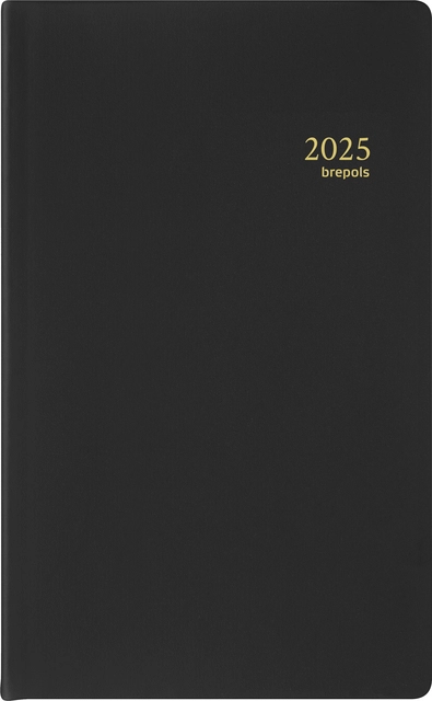 Een Agenda 2025 Brepols Breform Seta 1dag/1pagina zwart koop je bij Deska Alles voor Kantoor