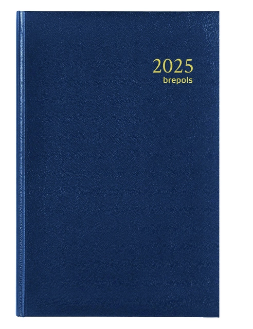 Een Agenda 2025 Brepols Saturnus Luxe 1d/1p blauw koop je bij Egner kantoorspecialisten