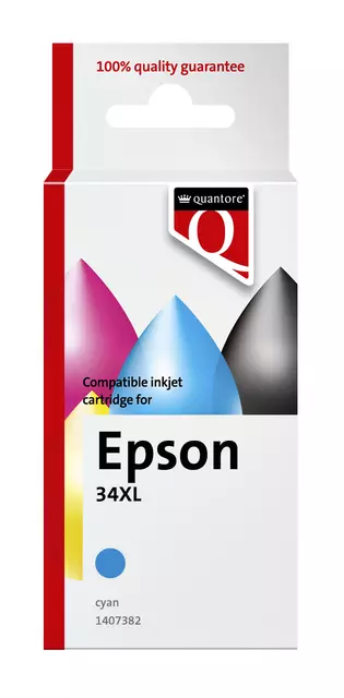 Een Inktcartridge Quantore alternatief tbv Epson 34XL blauw koop je bij De Joma BV