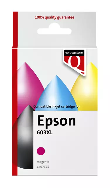 Een Inktcartridge Quantore alternatief tbv Epson 603XL rood koop je bij De Joma BV