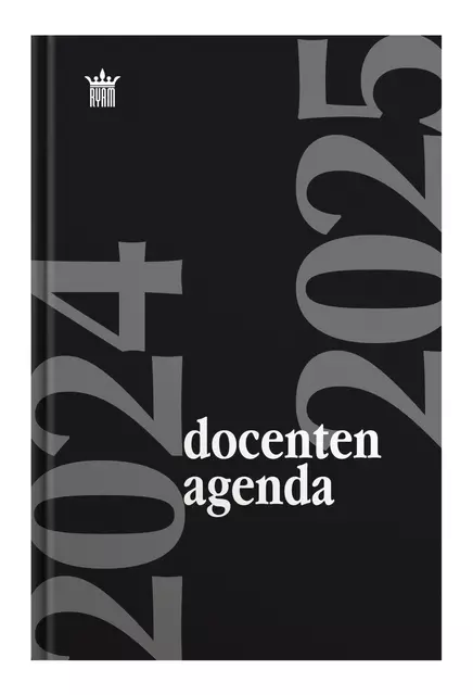 Een Schoolagenda 2024-2025 Ryam docenten 7dagen/2pagina's zwart koop je bij De Joma BV