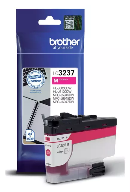 Een Inktcartridge Brother LC-3237M rood koop je bij Deska Alles voor Kantoor