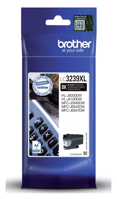 Een Inktcartridge Brother LC-3239XLBK zwart koop je bij De Rijk Kantoorshop