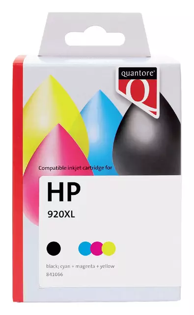 Een Inktcartridge Quantore alternatief tbv HP CH081AE 920XL zwart + 3 kleuren koop je bij De Joma BV