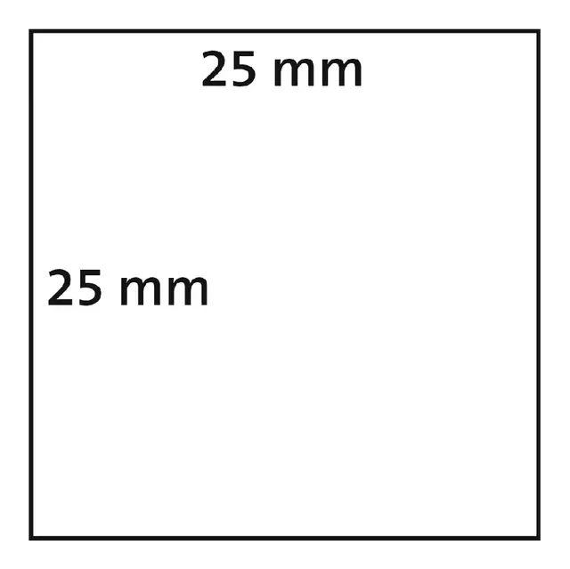 Een Etiket Dymo LabelWriter multifunctioneel 25x25mm 1 rol á 750 stuks wit koop je bij De Joma BV